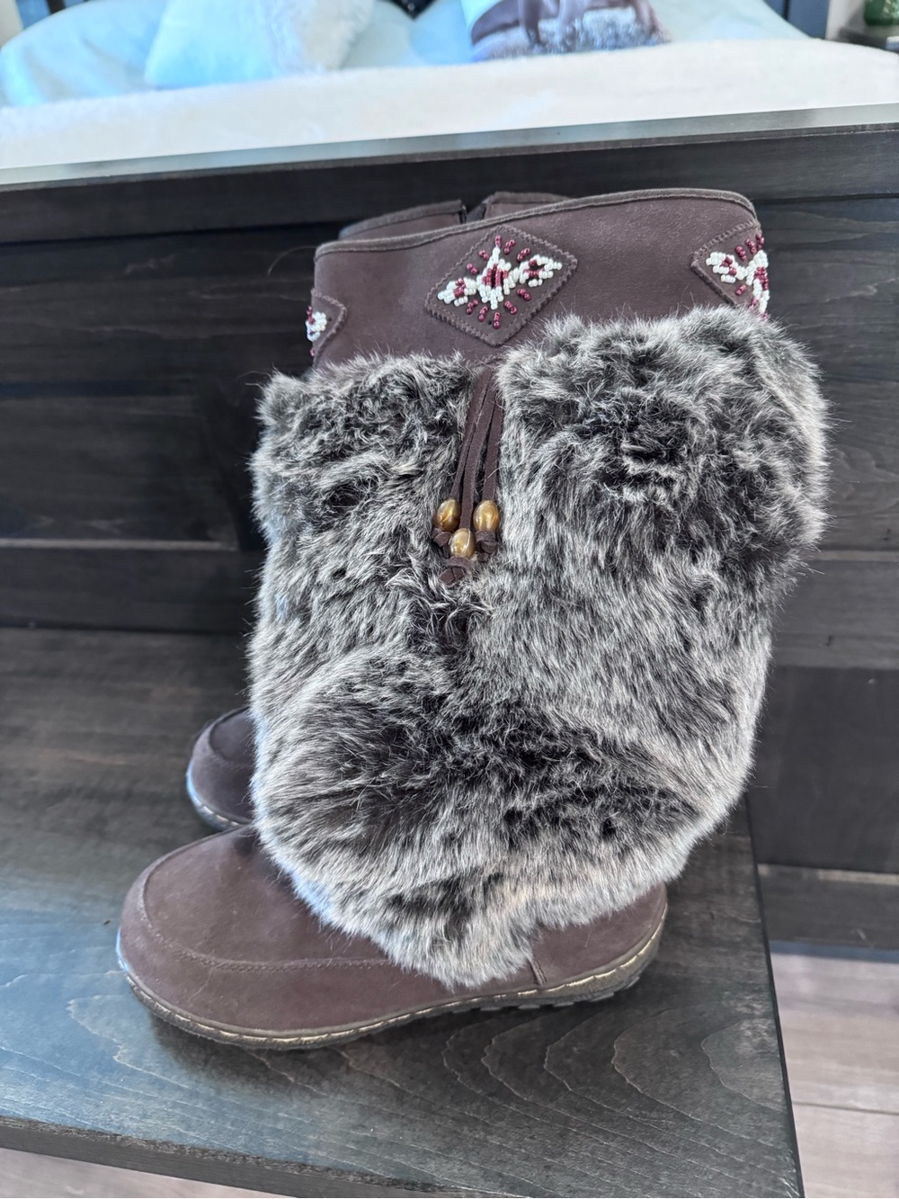 Wanderlust Dark Brown Faux Fur Lined Boots